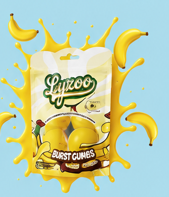 Banana Burst Gummies wholesale pouch