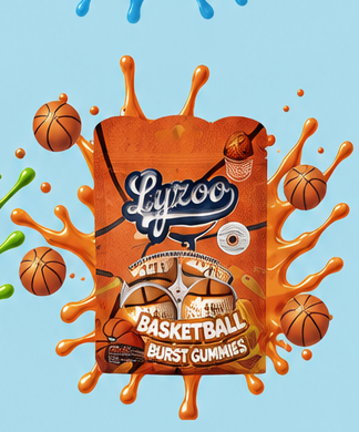 Basketball Burst Gummies wholesale pouch