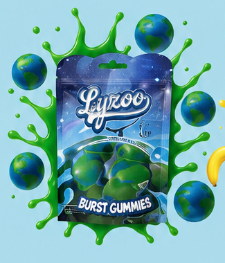 Blue Raspberry Burst Gummies wholesale pouch