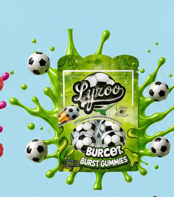 Soccer Burst Gummies wholesale pouch