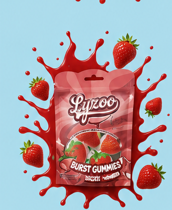 Strawberry Burst Gummies wholesale pouch