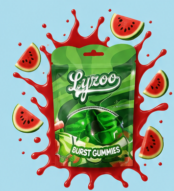 Watermelon Burst Gummies wholesale pouch